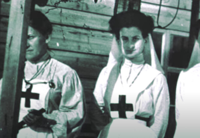 Русские сестры милосердия в Русско-Японской Войне.