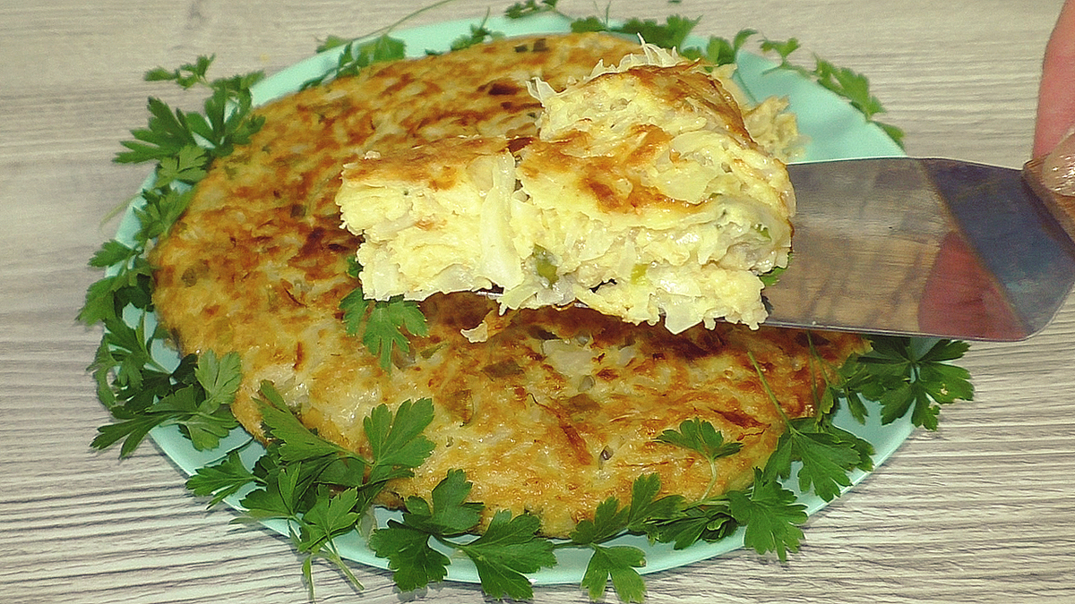 Рецепт капустной лепёшки с овсянкой на сковороде | Красилова Наталья / Food  | Дзен