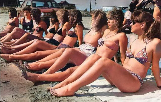Юные американки на пляжах Техаса в 80-е
