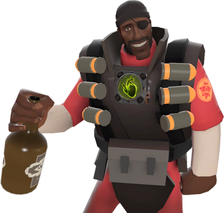 Довольный подрывник из Team Fortress 2