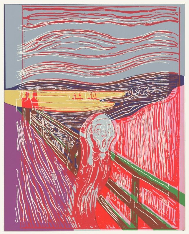 Энди Уорхол, «Крик (вслед Мунку)», 1984 год