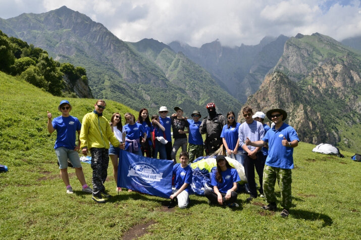Участники проекта "Школа безопасности". Фото: Молодежный клуб РГО "Альтаир"
