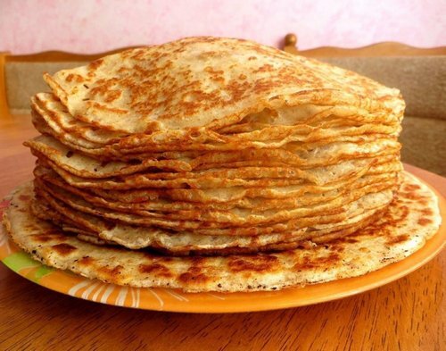 Блины в масленицу.