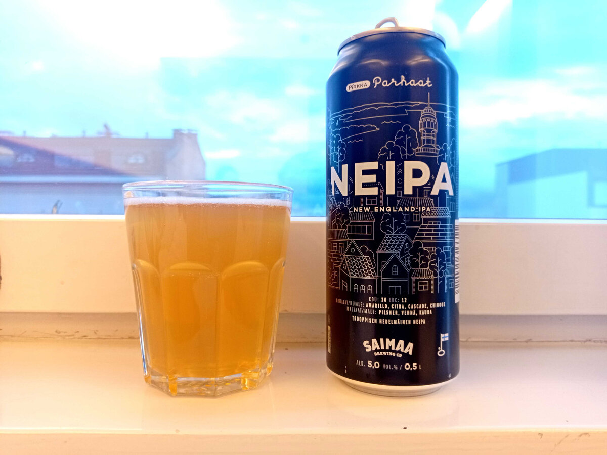 Pirkan Parhaat NEIPA в стакане. Фото автора