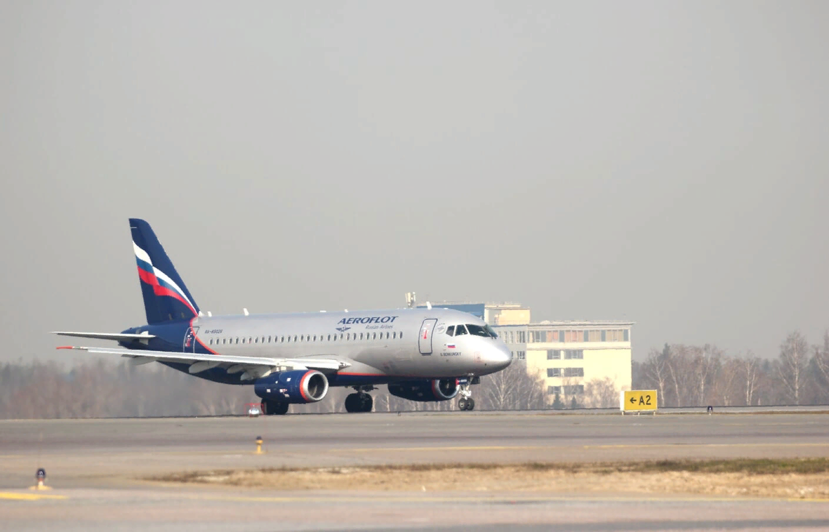 Сухой Суперджет «Аэрофлота». Фото:  Виктория Ноговицына