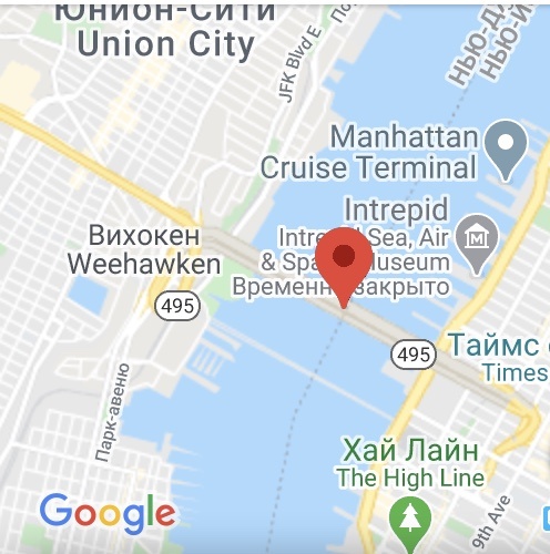 Местонахождение туннеля. Взято из Гугл карты. 