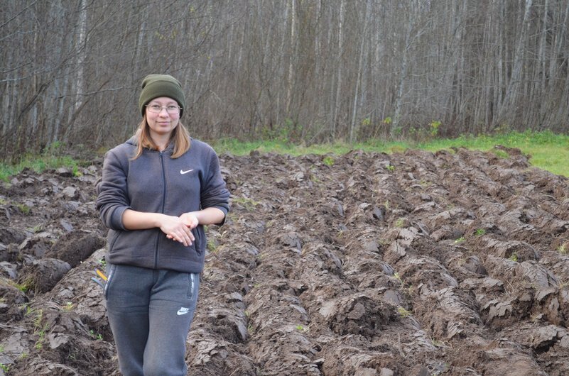 Вспахали огород в прошлом году.
