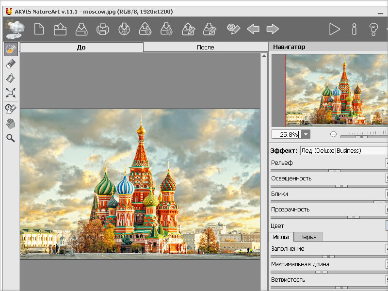 Вид главного окна программы.