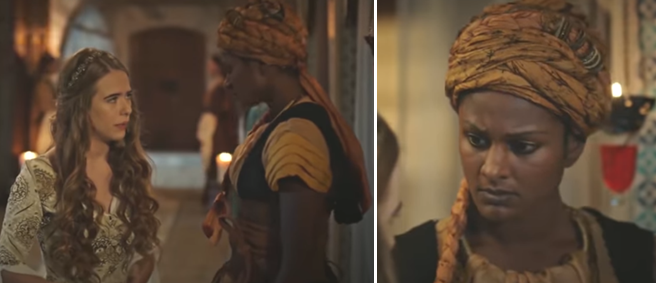 Кадры из "Империи Кёсем": Настя-Махпейкер доверяла тайны лишь безмолвной Гёльге