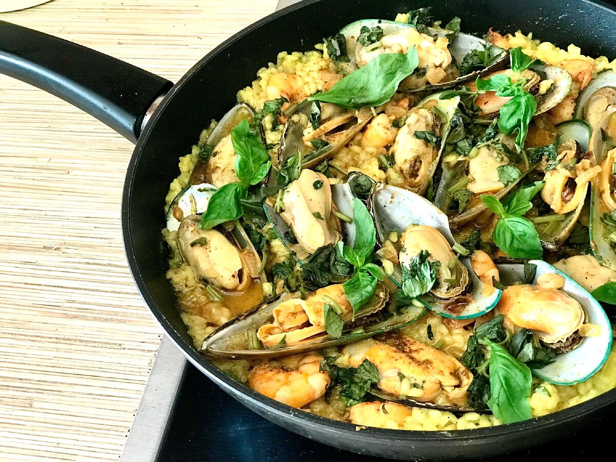 Ризотто с морепродуктами