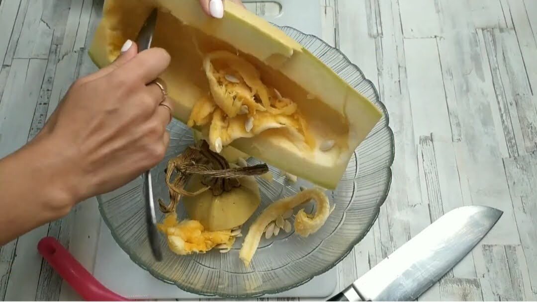 удаляем семена и жилки