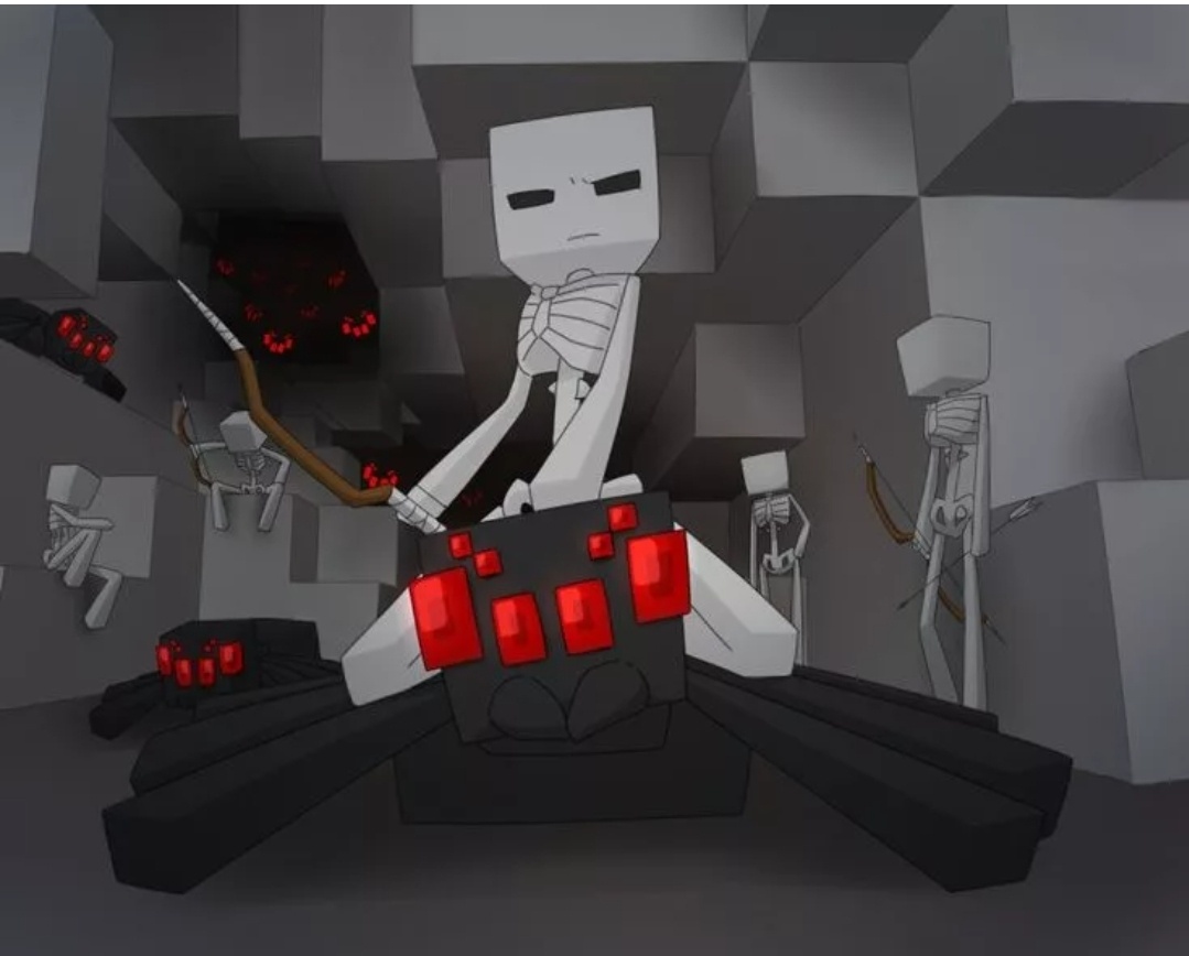 Скелет на пауке 1.