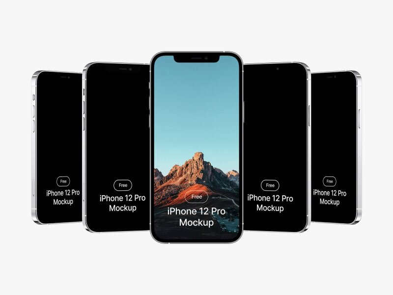 Мокап телефона iPhone 12 pro