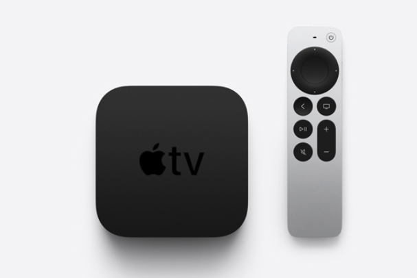 Новый Apple TV с пультом дистанционного управления Siri.