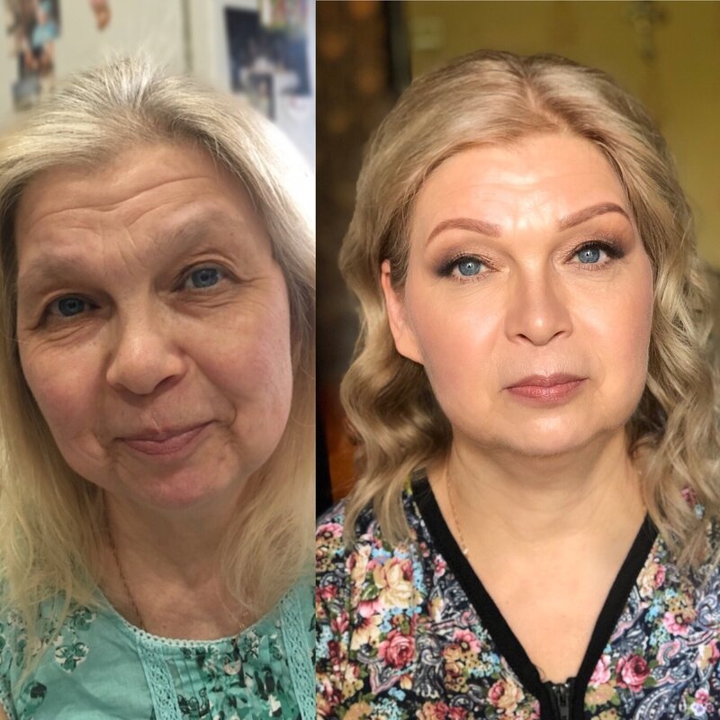 Сияющая кожа. Как Вы видите, это очень хорошо скрывает морщины. А те, кто возразит мол "это блинчик". Нет, так выглядит лифтинг макияж со светоотражением на максимуме. --->