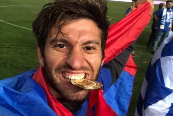 Защитник сборной Армении по футболу Ованес Амбарцумян выиграл Кубок Кипра в составе «Анортосиса»