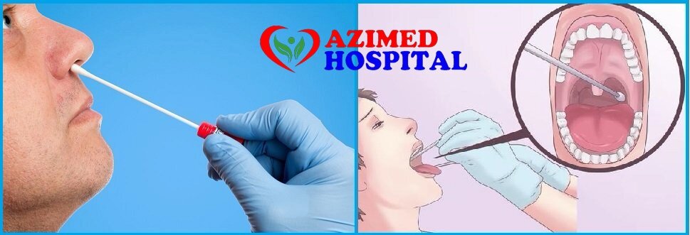 Образец слизи из носа, горла или образец слюны для тестирование коронавируса