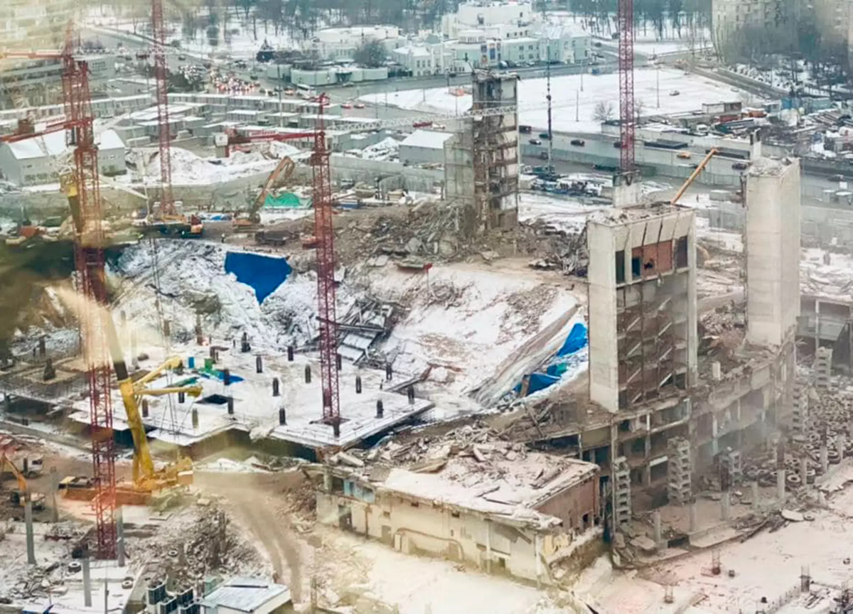 Олимпийский зачищен до самого до основания...