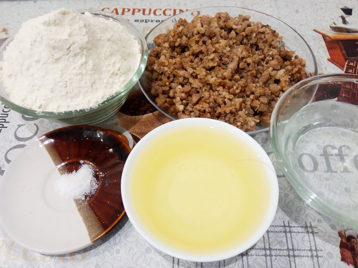 Ингредиенты для приготовления пирожков