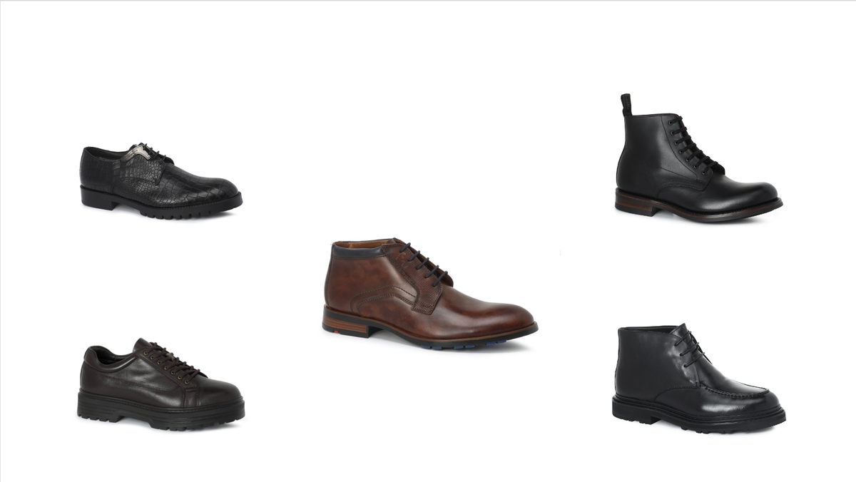 Ботинки и полуботинки на шнуровке (деловой вариант)