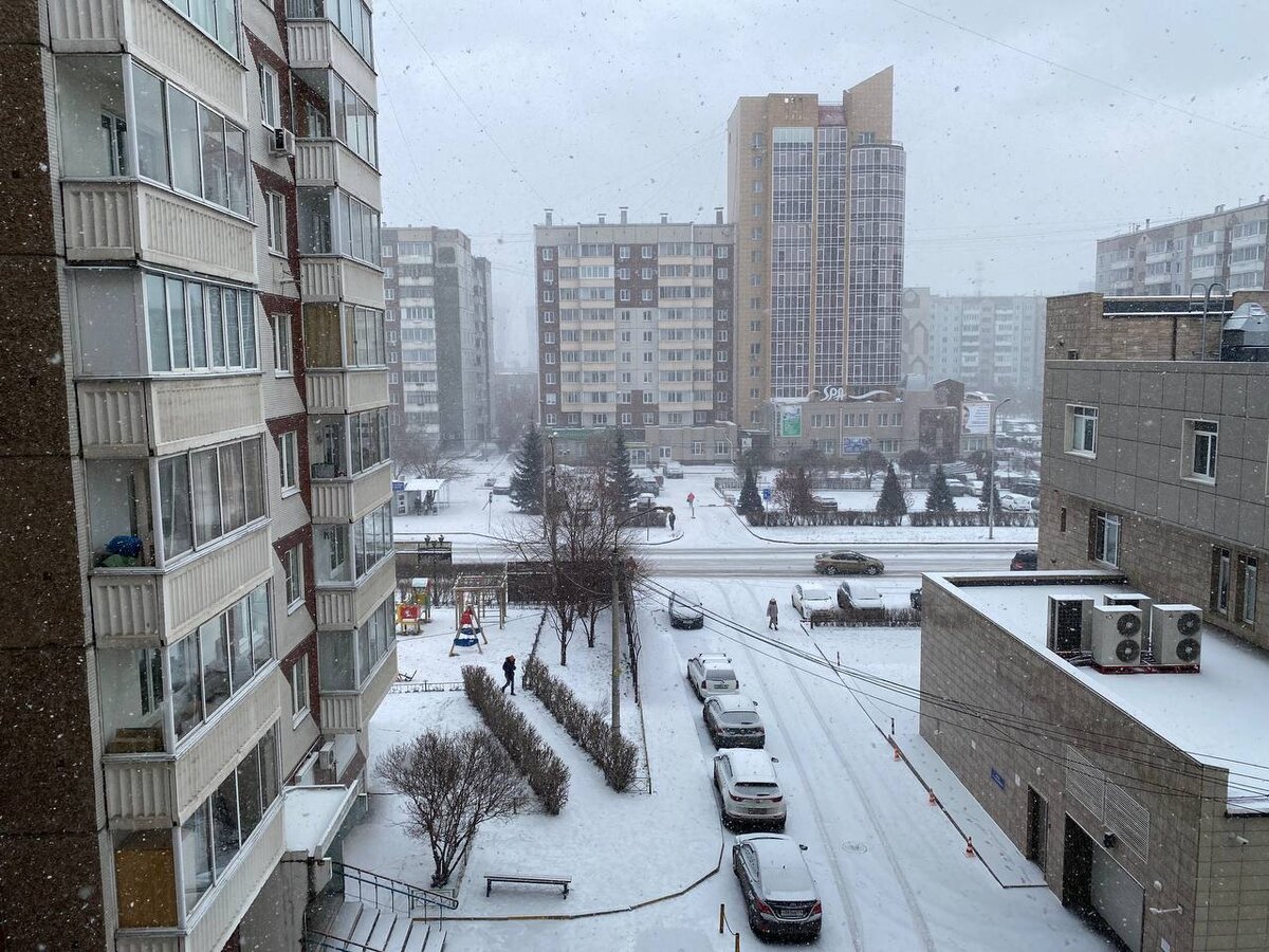 Вид из окна сегодня с утра, до полудня