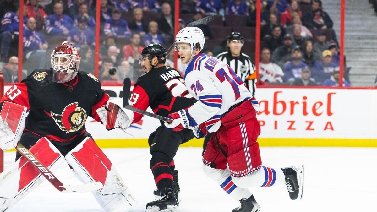    Хоккеист "Нью-Йорк Рейнджерс" Виталий Кравцов© Фото : nhl.com/rangers