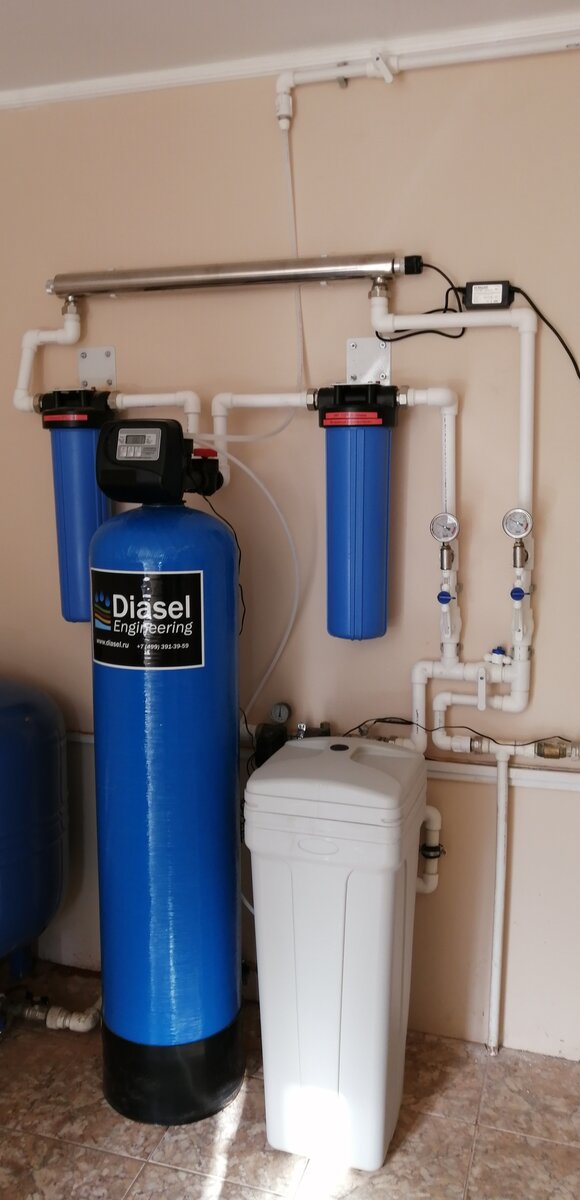 Пример фильтра умягчения для частного дома 