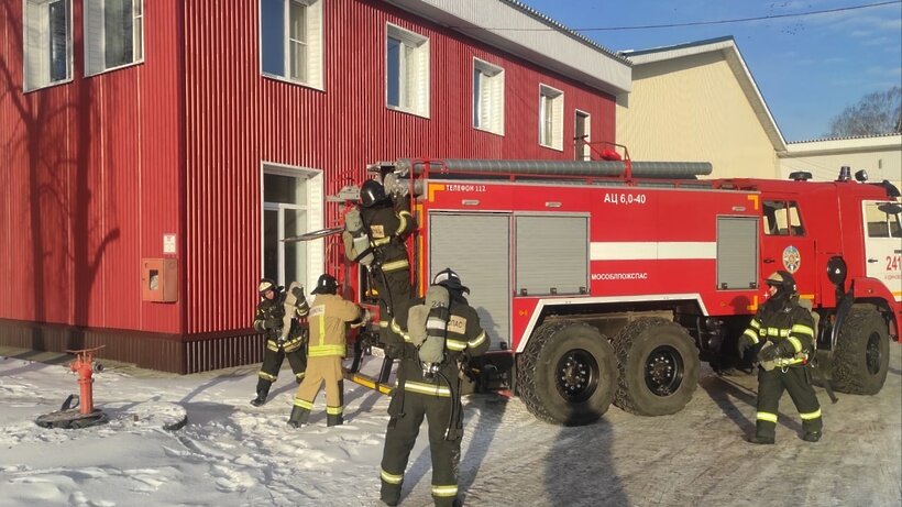    Тактические учения «Мособлпожспаса» в Богородском округе © Telegram-канал «ГКУ МО «Мособлпожспас»