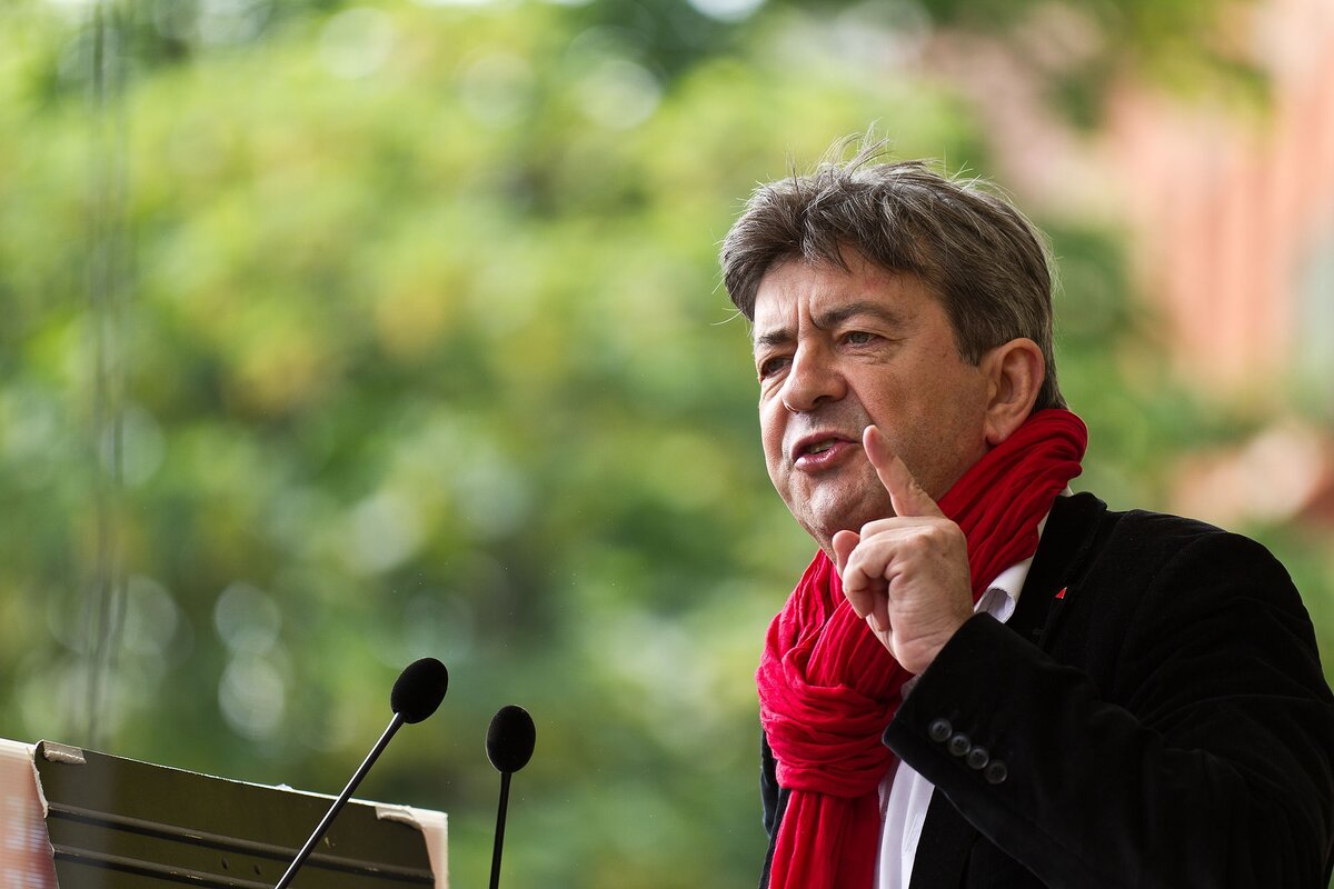 Лидер французских левых Жан-Люк Меланшон. Фото из открытых источников.