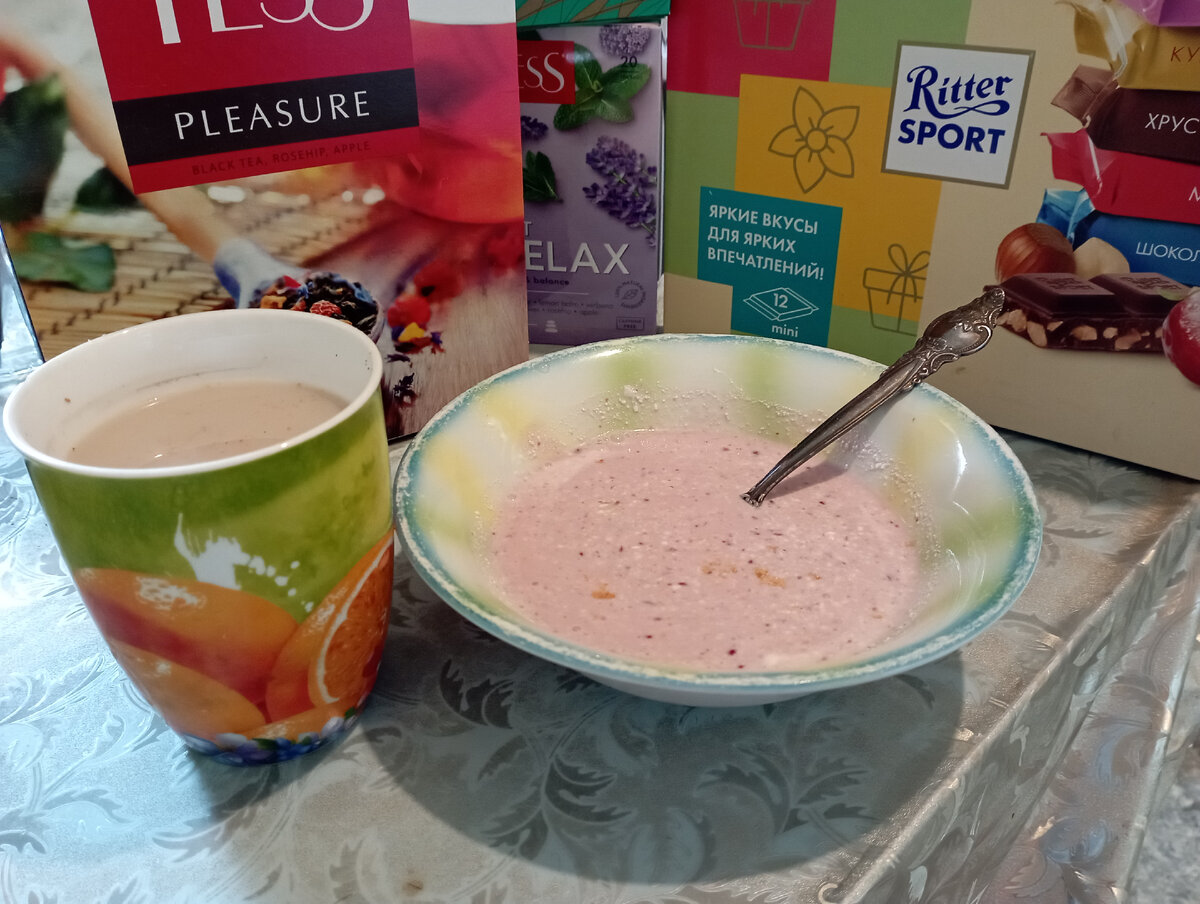 Творожный смузи для завтрака