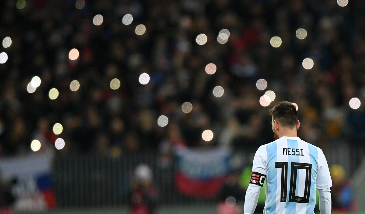 Лионель Месси в Москве. Фото Александр Федоров, «СЭ» 