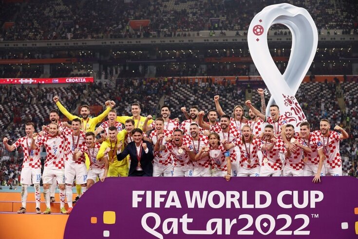 Хорваты с бронзовыми медалями ЧМ-2022