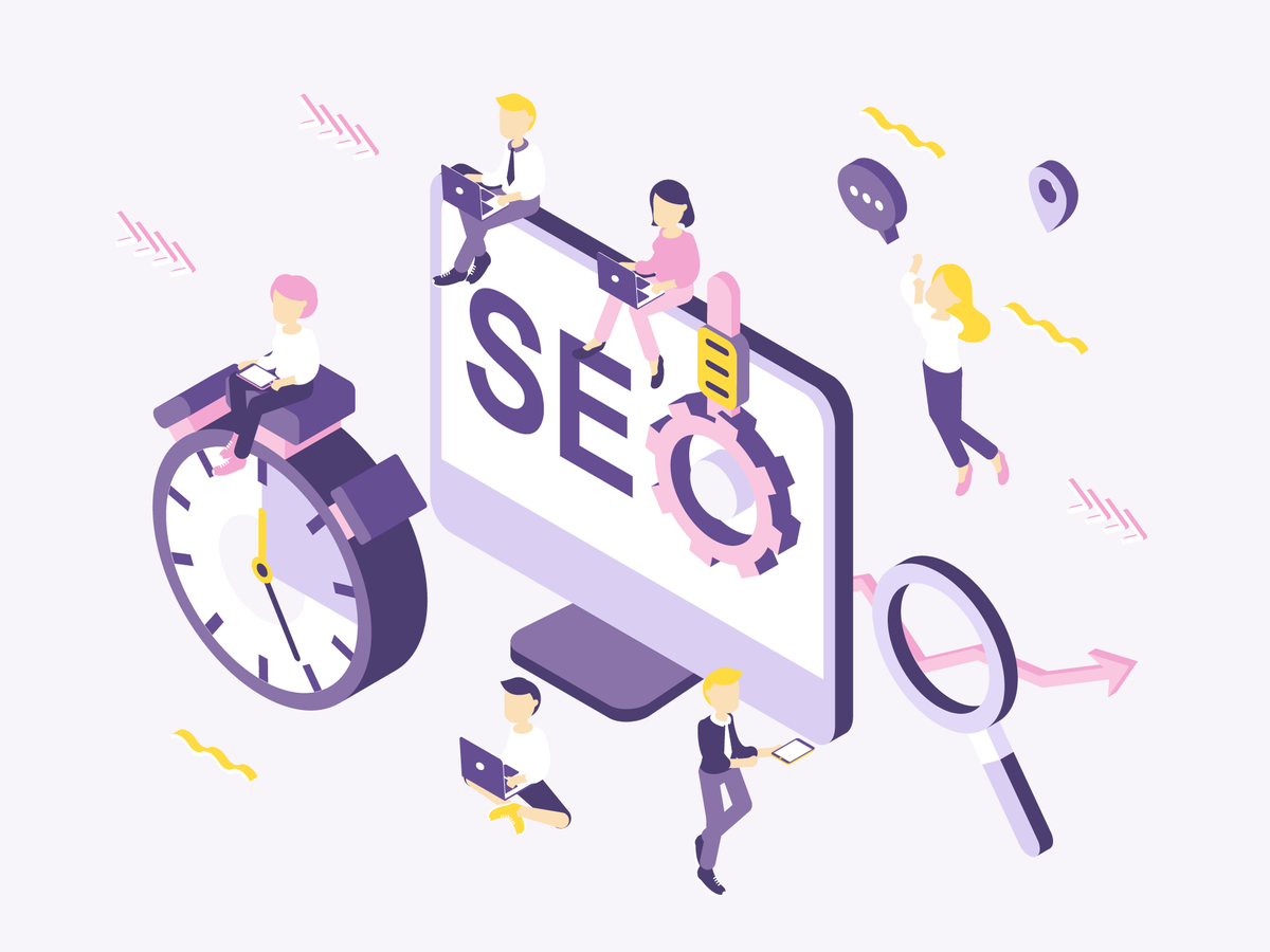 Оптимизация под продвижение. SEO иллюстрация. SEO продвижение иллюстрация. SEO оптимизация. SEO вектор.