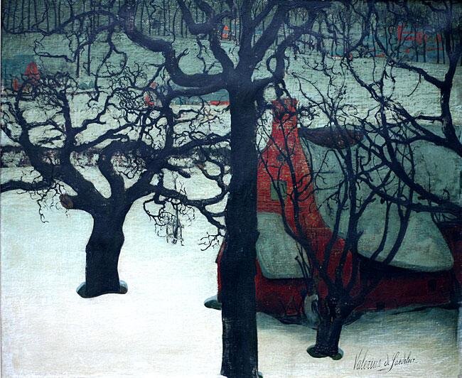 Валериус де Саделер (Valerius de Saedeleer).Зимний пейзаж Фландрии