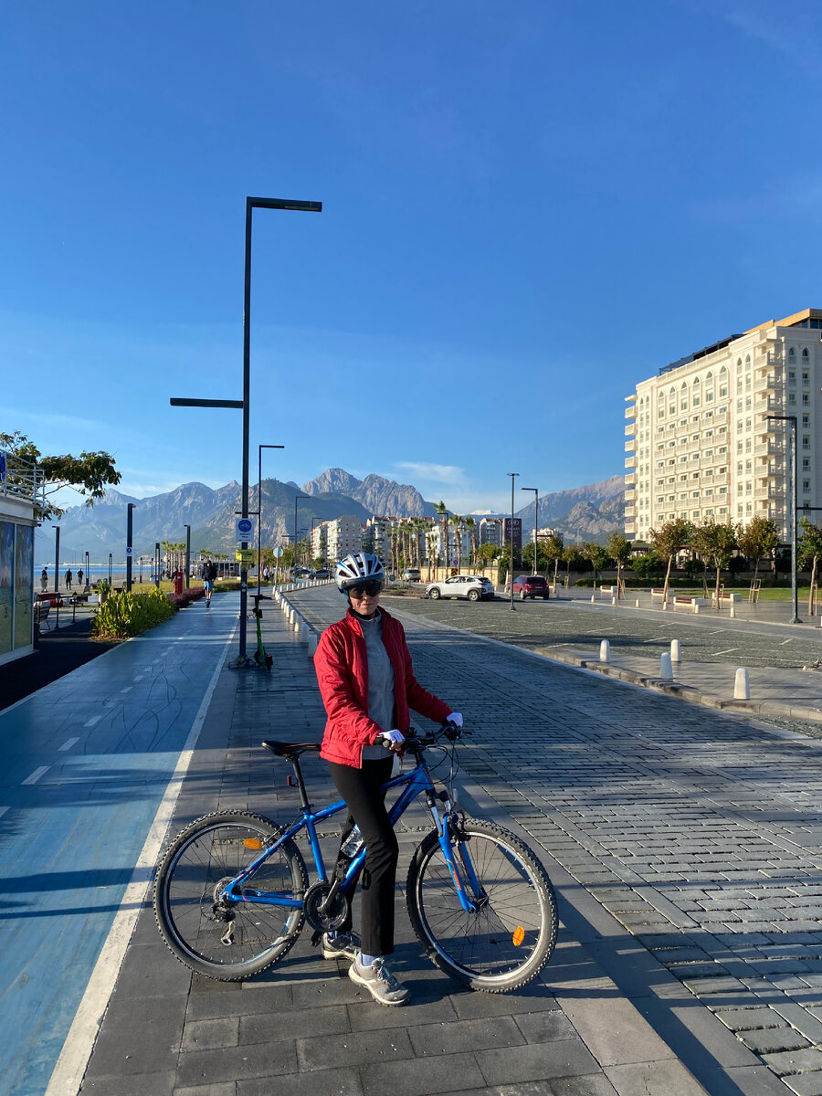 Параллельно велодорожке идет беговая прорезиненная дорожка. Фото автора