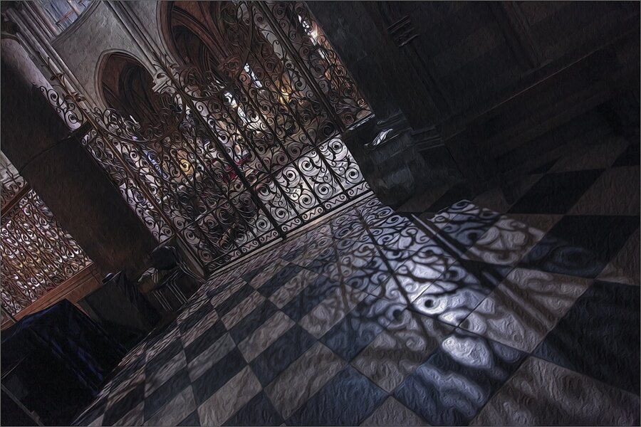 Фото Виктора Велина : "В монастыре".