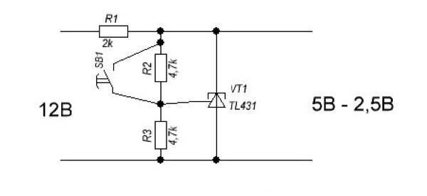 Схема проверки TL431