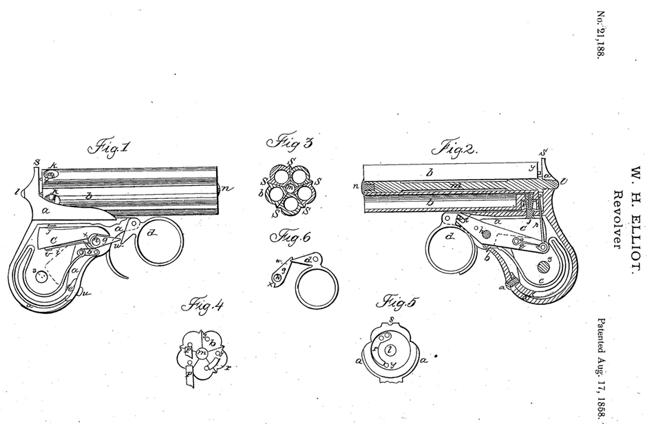 Патент Эллиота 1858 г