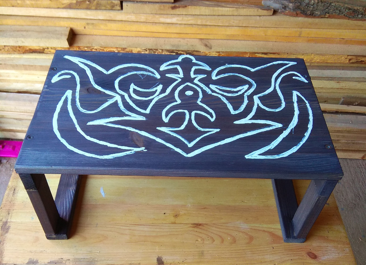 Первые экспериментальные шаги (подставка для ноутбука)