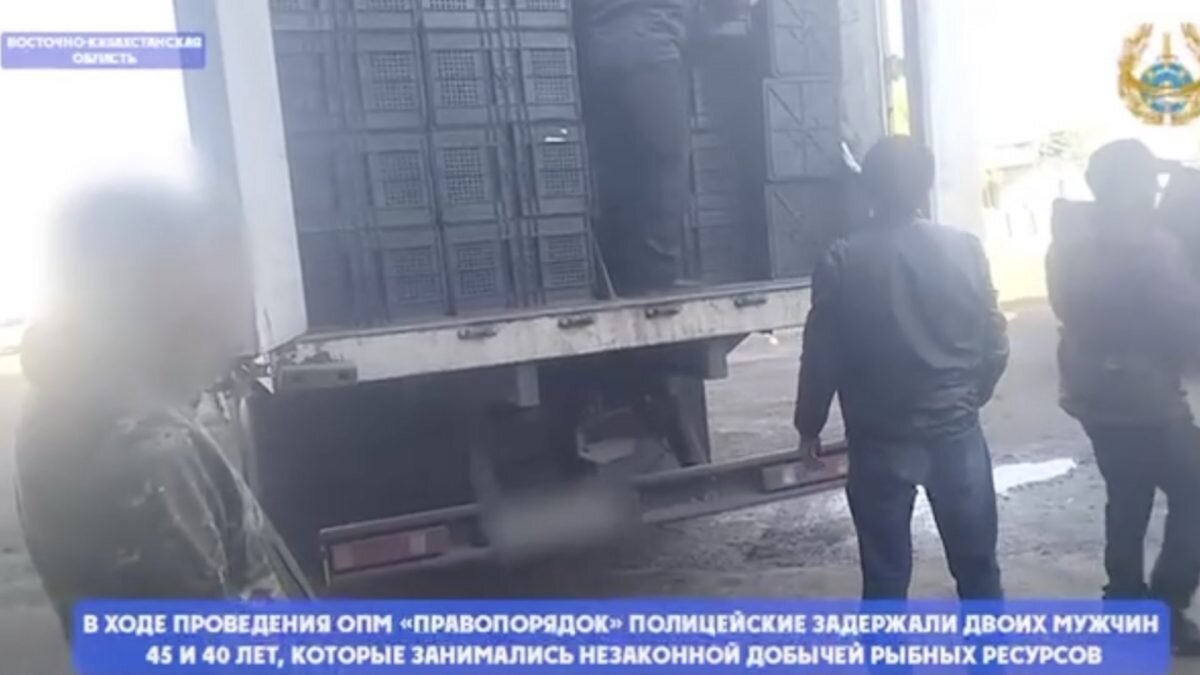    Фото: кадр из видео/Polisia.kz Рашид Ахмежанов