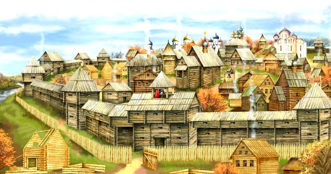 Картинка русского города