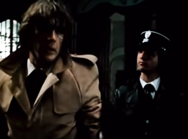 А.Абдулов и Л.Ярмольник в фильме "Ищите женщину".