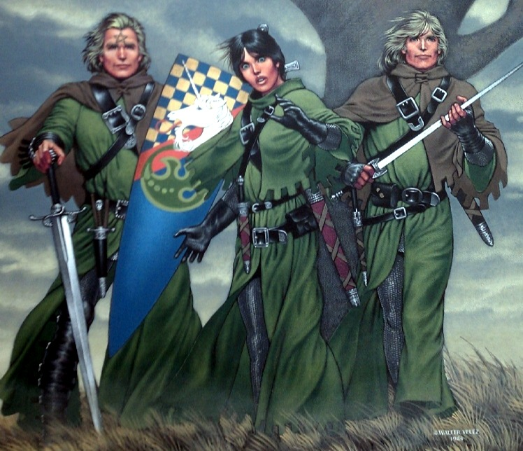 Прочитавшие цикл смогут дать точный ответ на вопрос, сколько женщин изображено на картинке. Автор иллюстрации: Уолтер Вeлез.