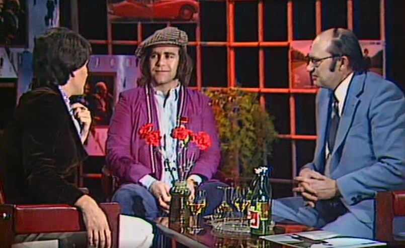 Элтон Джон и Софи Лорен в студиях Гостелерадио СССР