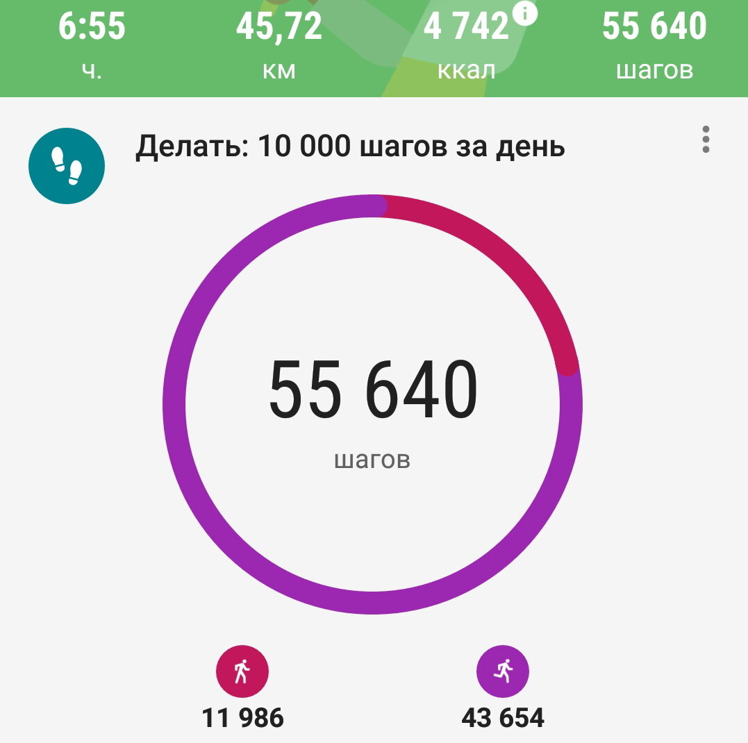 10000 шагов сколько километров