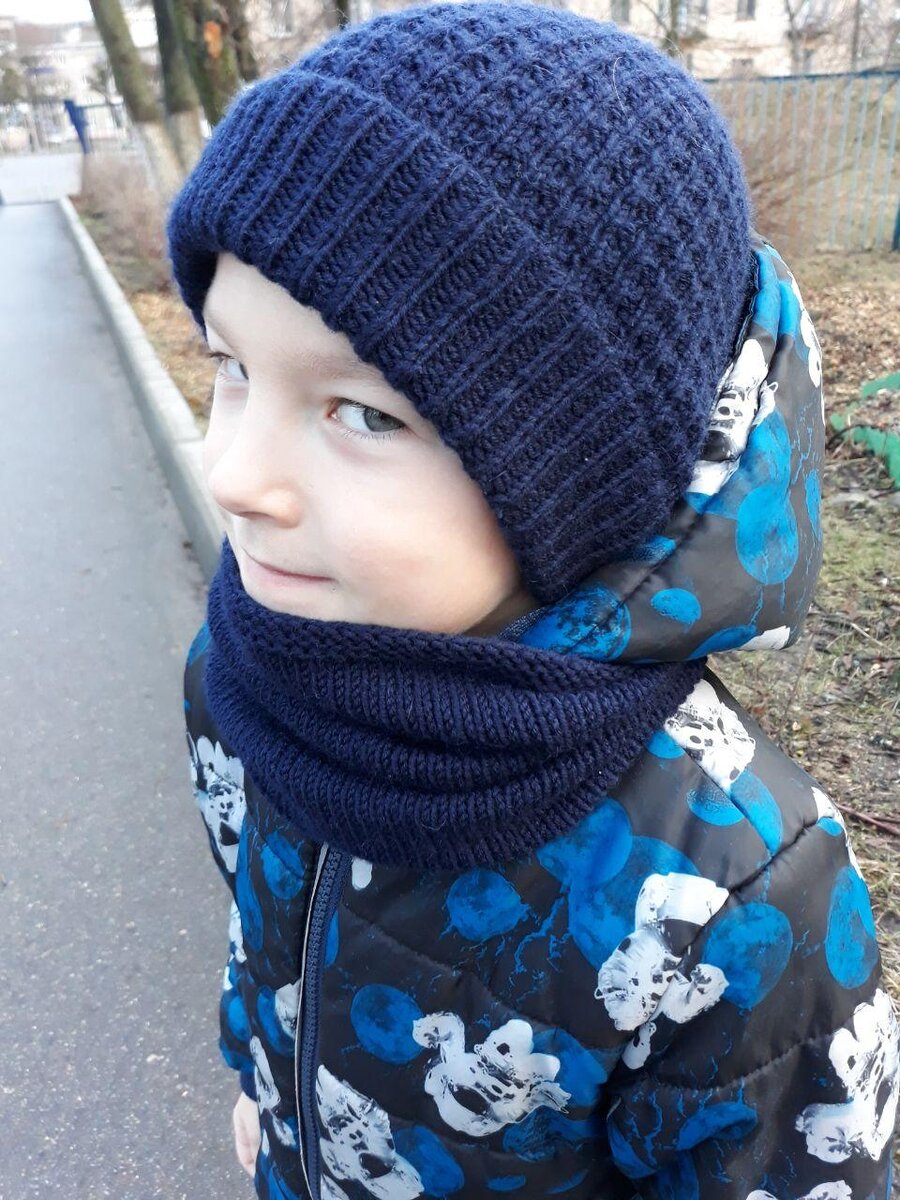 Снуд детский вязаный Amarobaby Pure Love SNOOD, серый