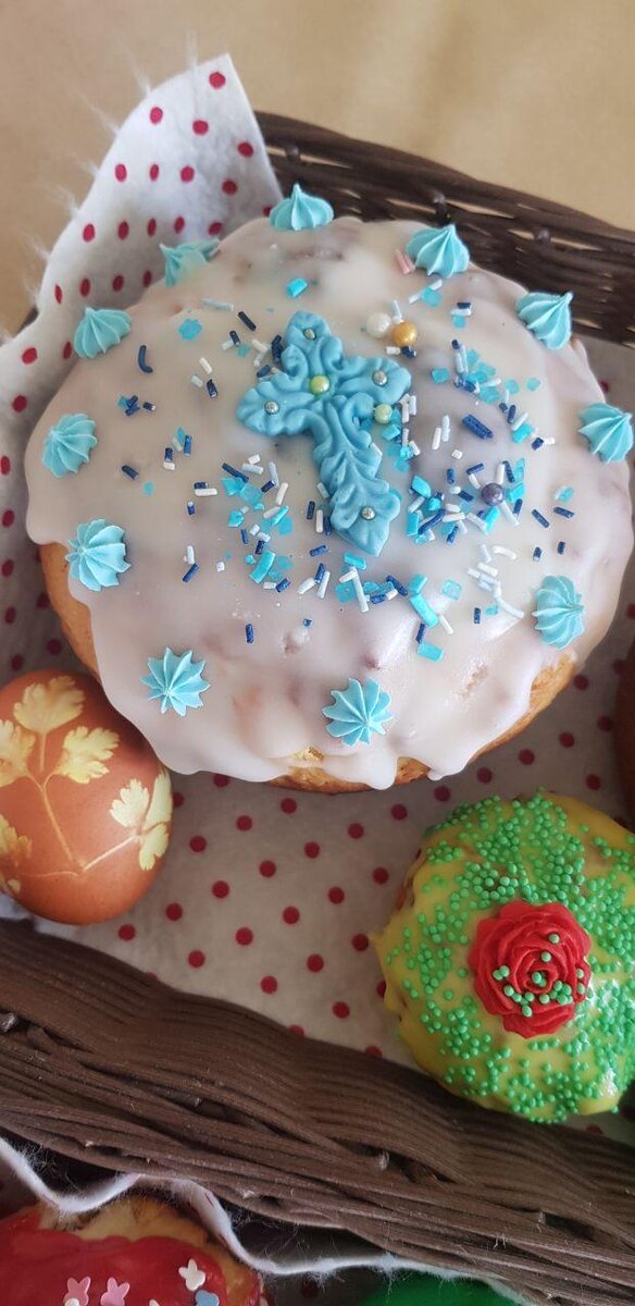 Традиционная  белая глазурь