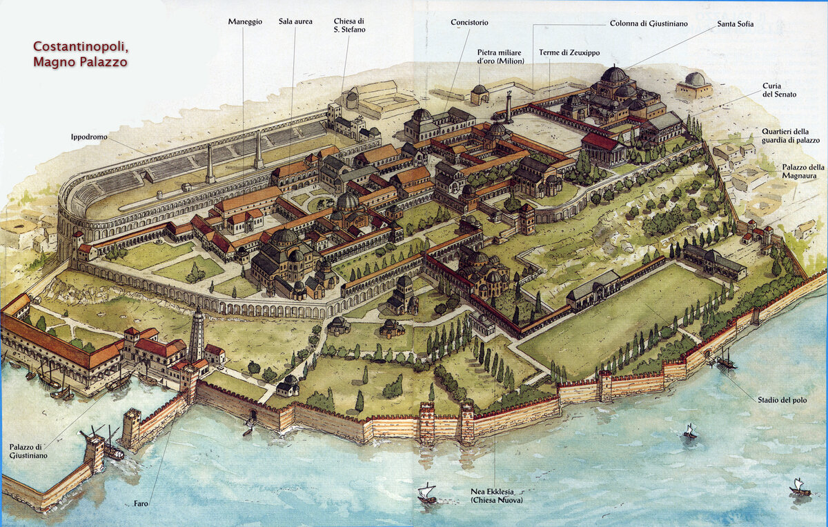 Крепости древнего рима. Большой дворец Константинополь план. Большой дворец Константинополь реконструкция. Большой Императорский дворец в Константинополе реконструкция. Константинополь реконструкция Императорского дворца.