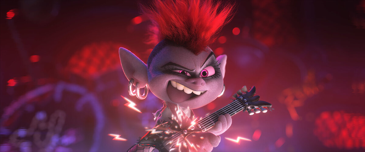 Кадр из мультфильма "Тролли. Мировой тур"