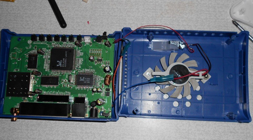 Охлаждение роутера